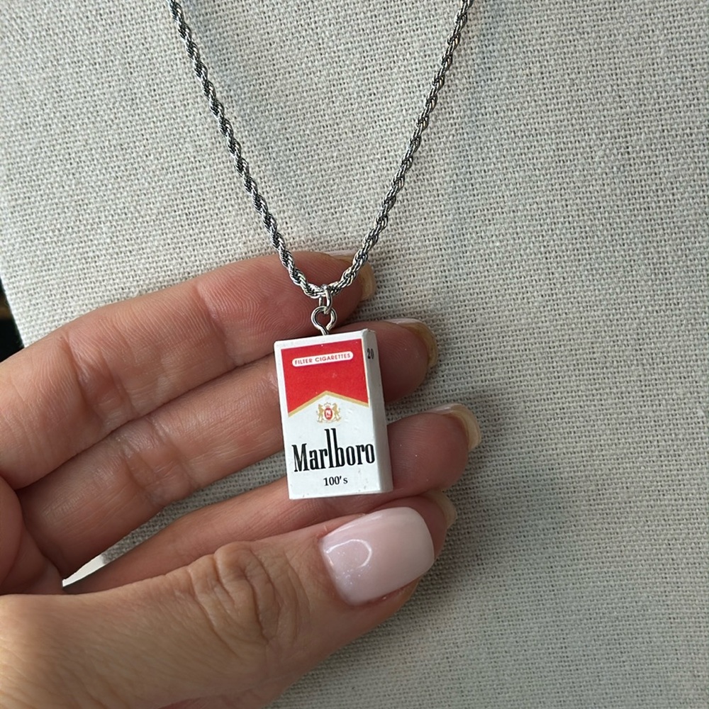 Marlboro Silver Necklace made by Brittany Furlan